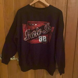 Excellent vintage condition Dale Jr. 88 black NASCAR sweatshirt size large.